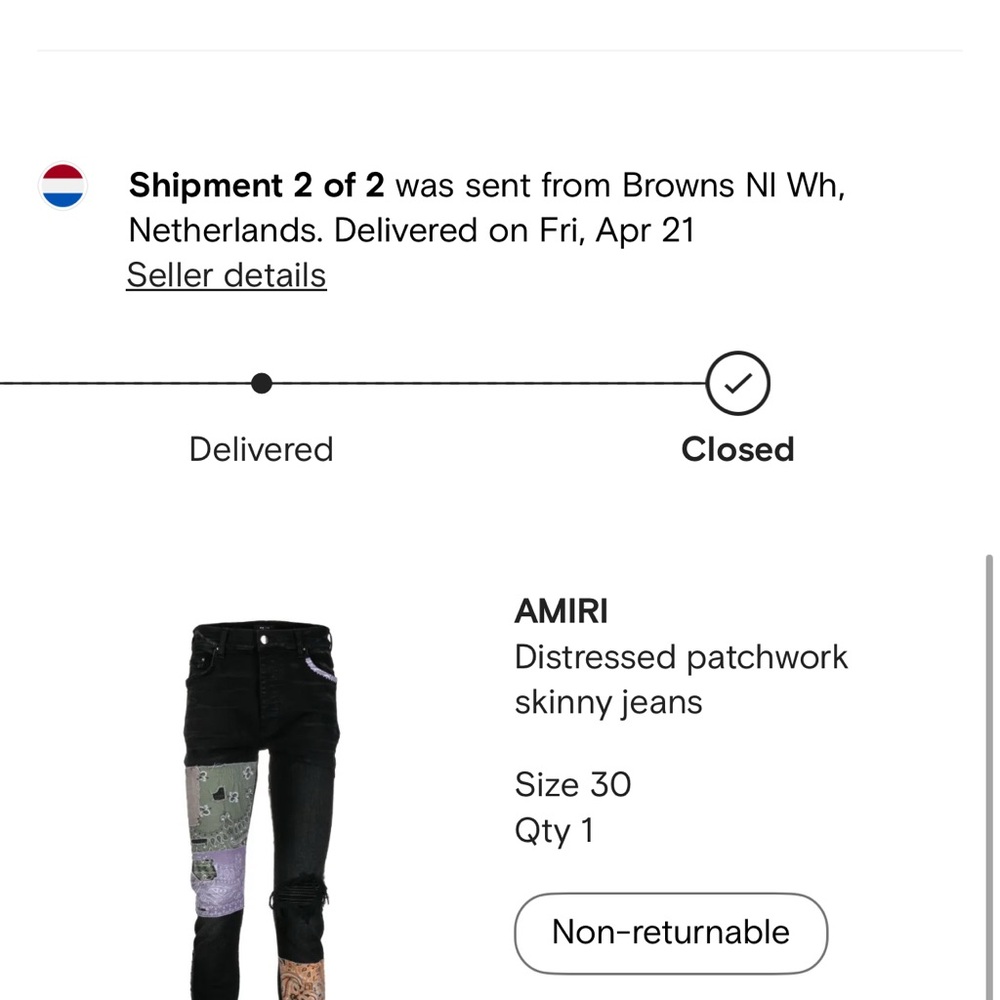 AMIRI Distressed Patchwork Skinny Jeans - Black and Green